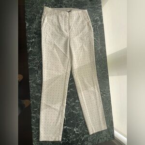 Zara Cream Polka Dot Dress Pants